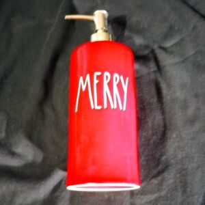 Rae Dunn Artisan Collection MERRY Soap Dispenser